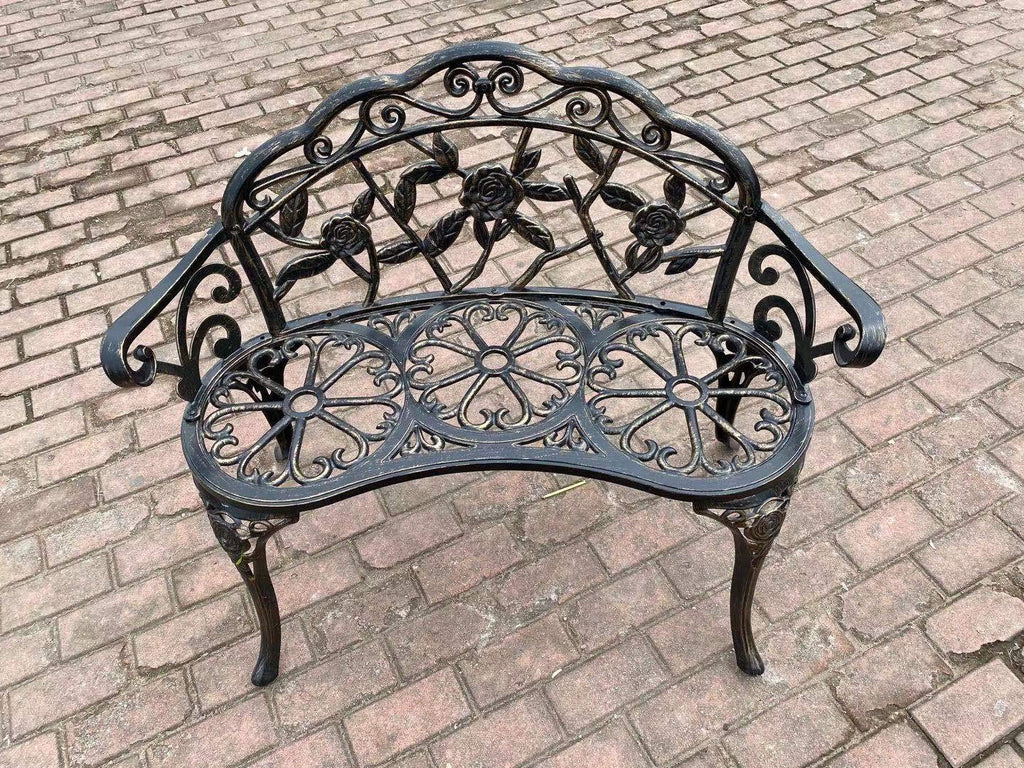 Cast Aluminum Patio Bench S534