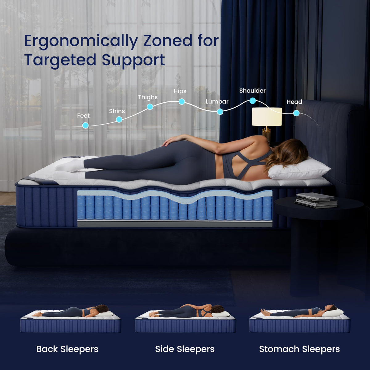 8 inch Hybrid Memory Foam Full Mattress R462102