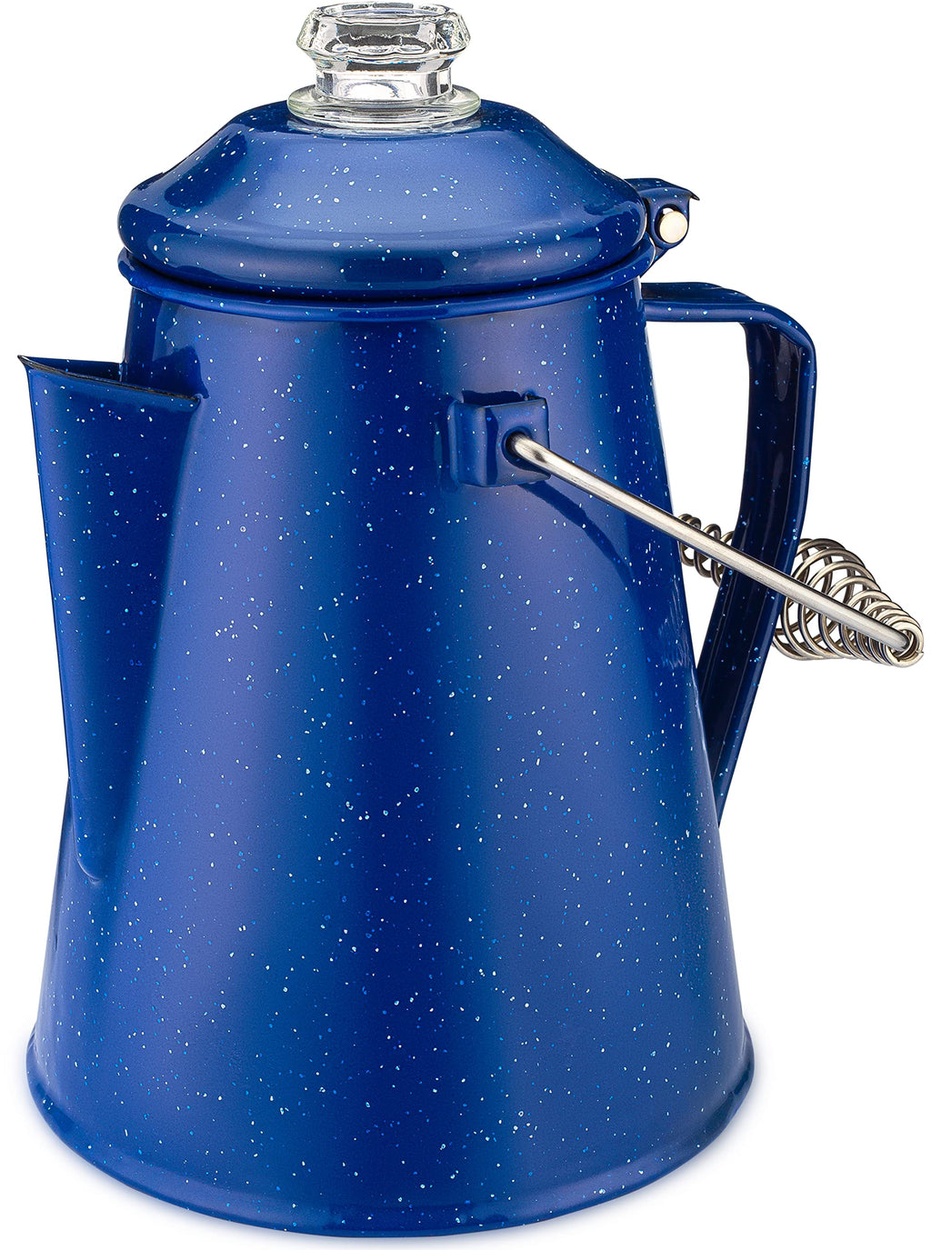 Blue Enamel 12 Cup Percolator Coffee Pot P5338
