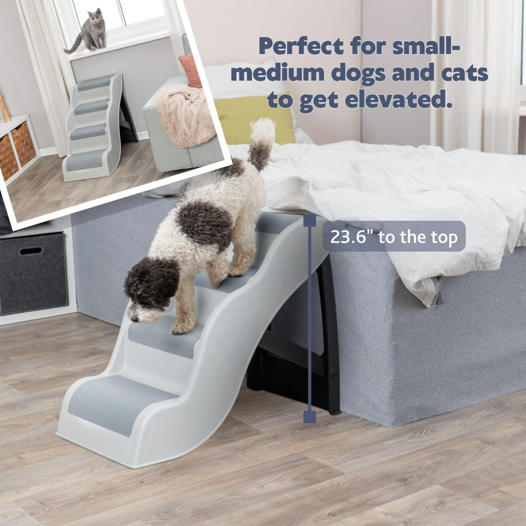 Lightweight 4-Step Pet Stairs Q504