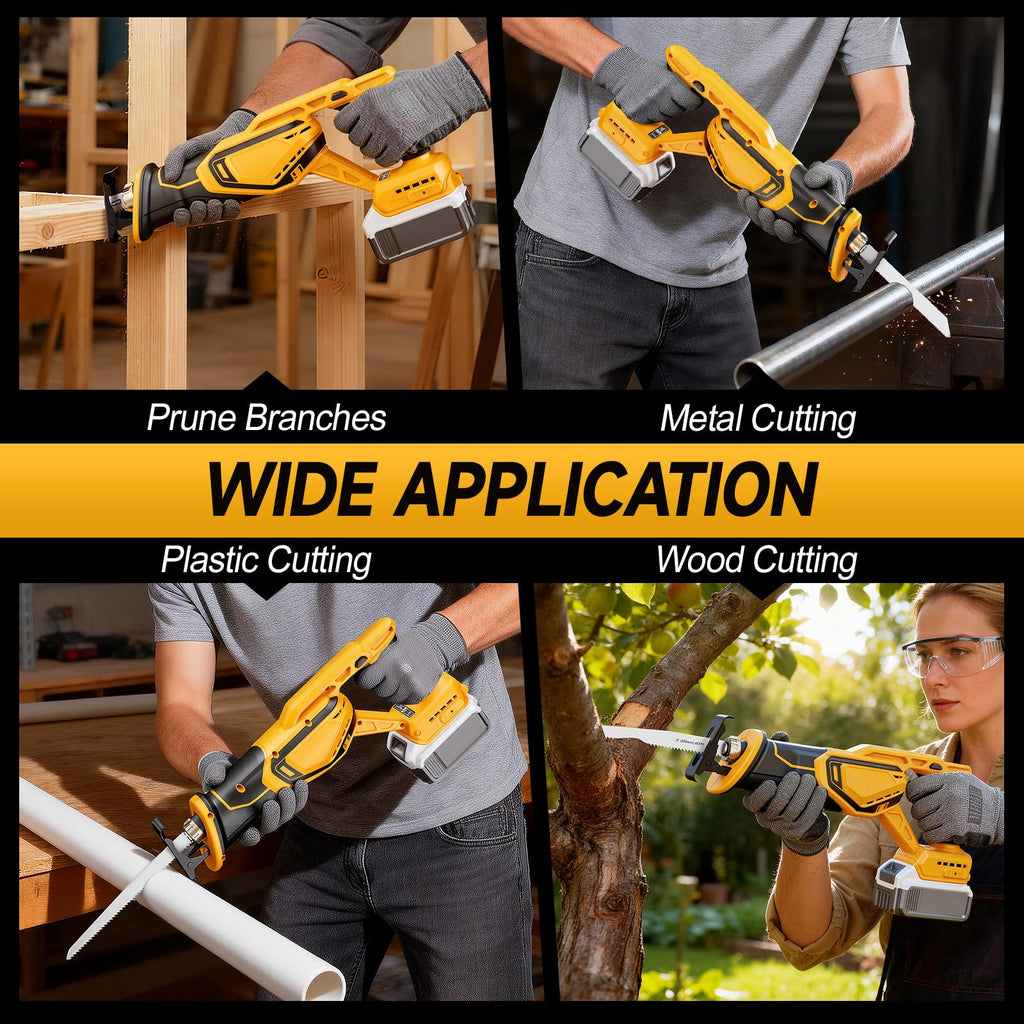 Cordless Brushless Reciprocating Saw with 8 Blades F240850