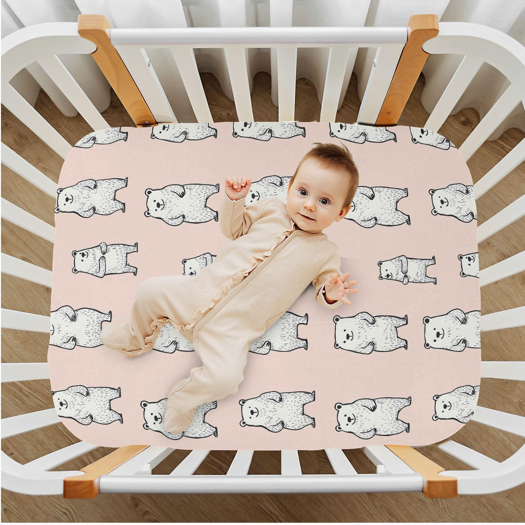 Soft Breathable Microfiber Crib Sheet, Standard Size 28in x 52in N278