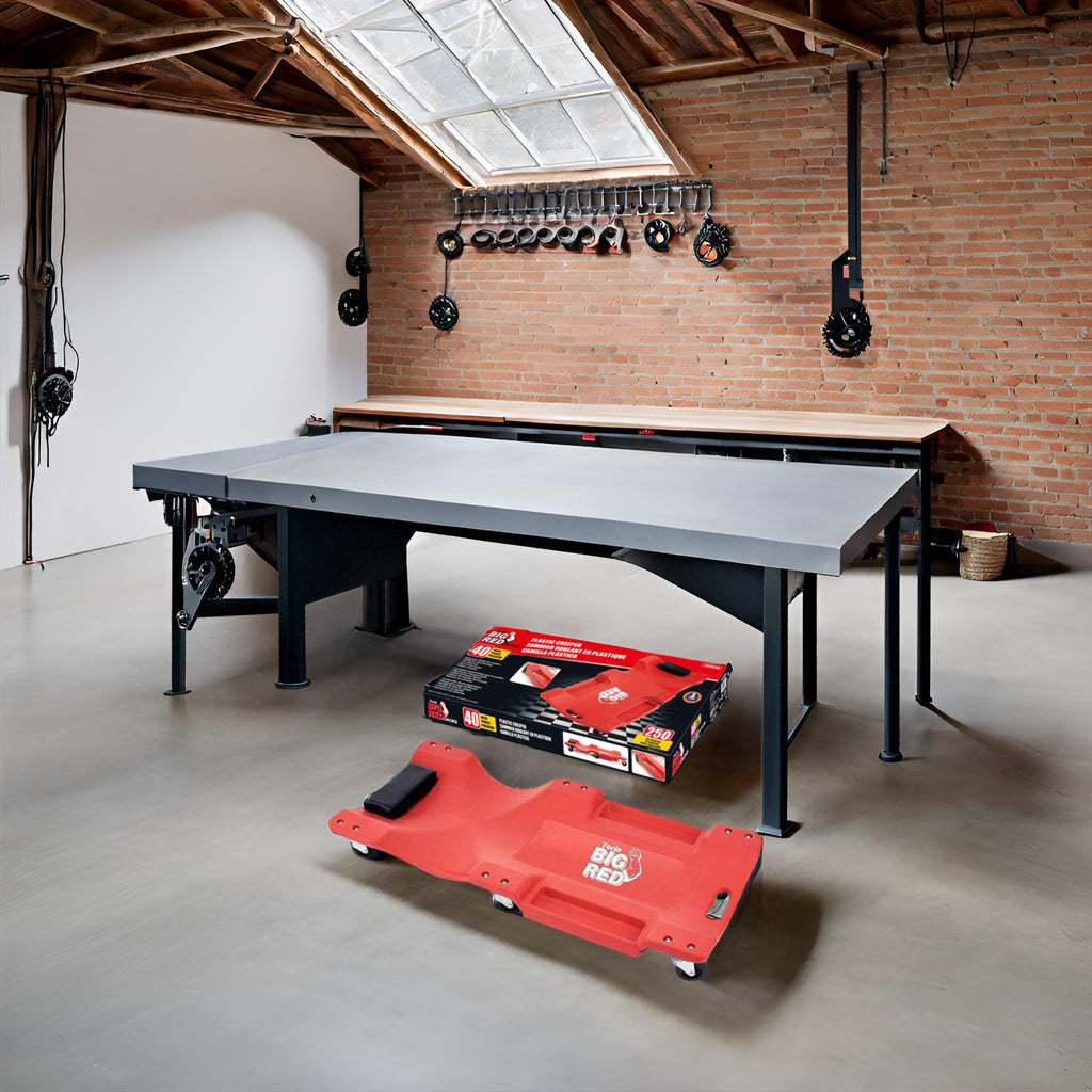 Rolling Garage Creeper with Padded Headrest and 6 Casters H715462