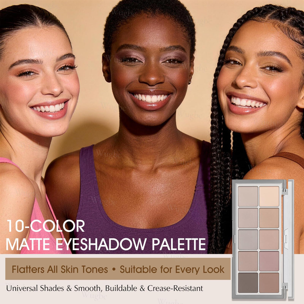 10 Colors Matte Neutral Eyeshadow Palette W2516