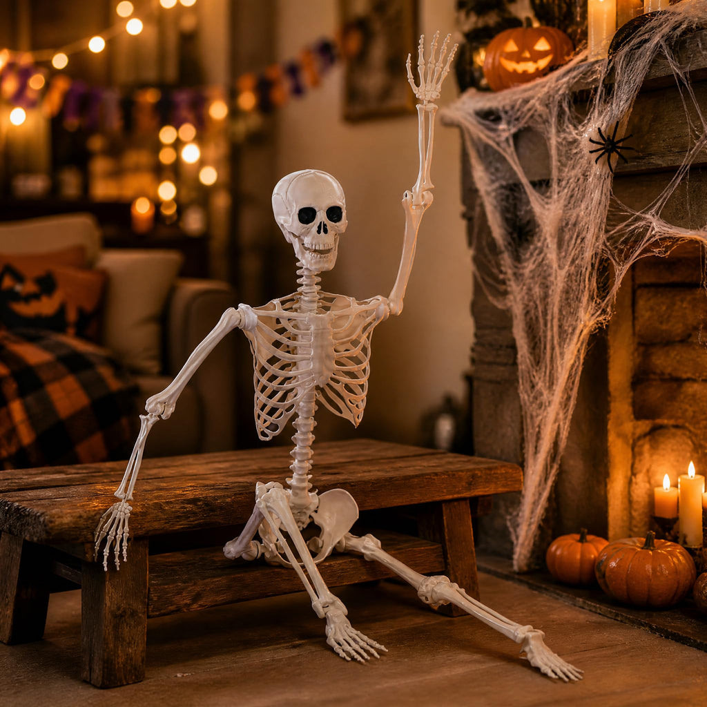 Life Size Posable Full Body Skeleton with Movable Joints E9270