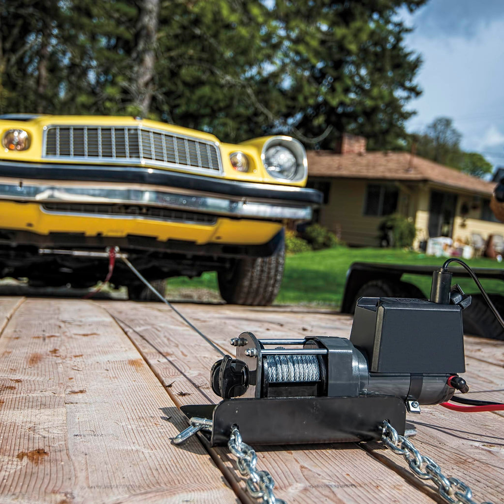 12V Electric Winch with 2000 lb Pulling Capacity B951620