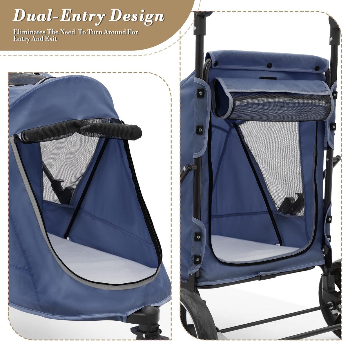 Blue Pet Stroller L9642