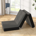 4 Inch Tri-Fold Twin Size Memory Foam Mattress with Washable Cover X197