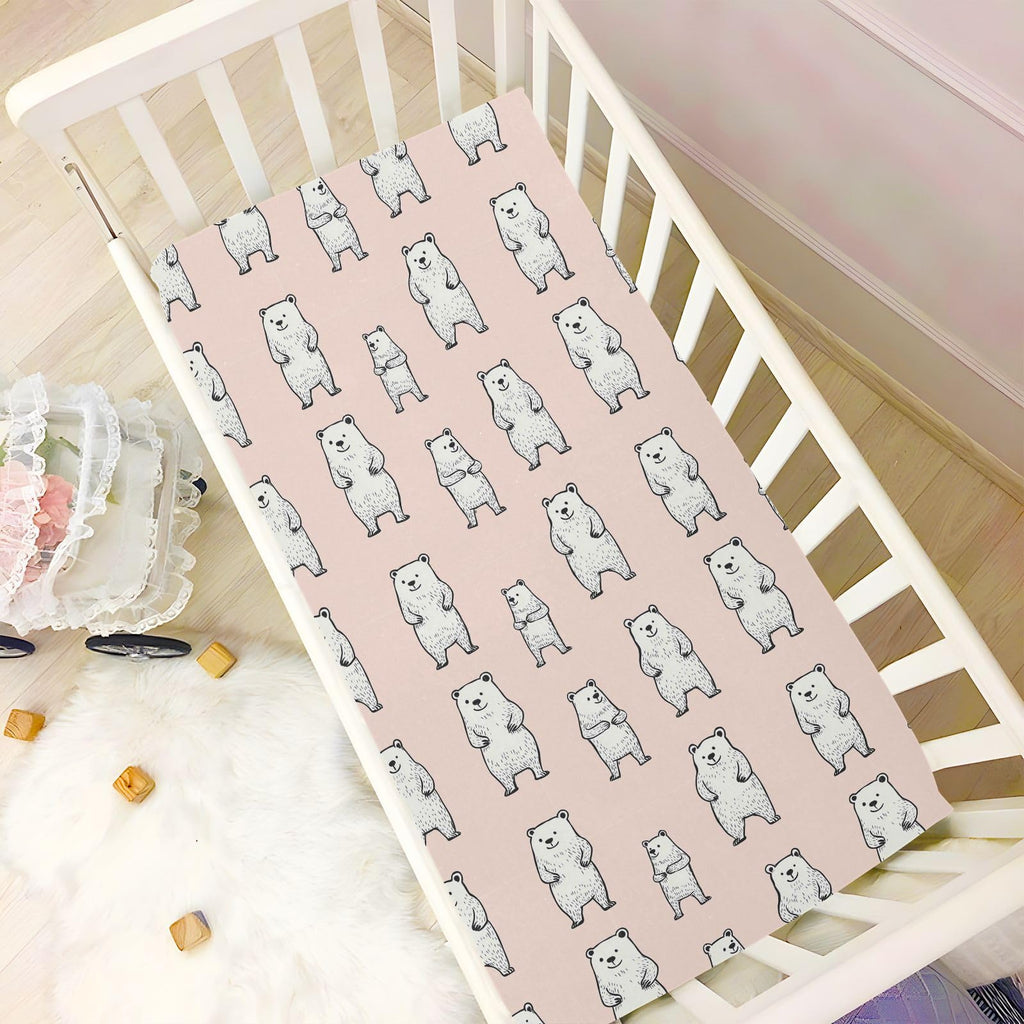 Soft Breathable Microfiber Crib Sheet, Standard Size 28in x 52in N278