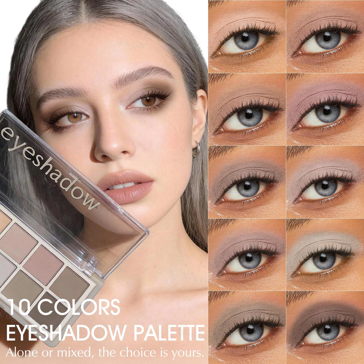 10 Colors Matte Neutral Eyeshadow Palette W2516