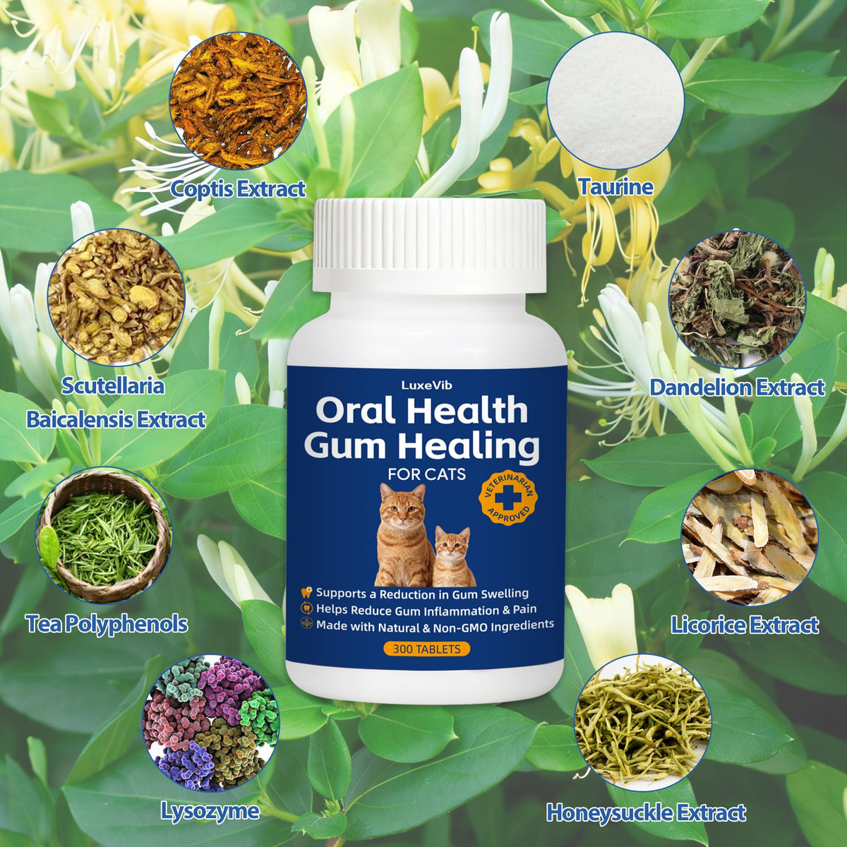 Natural Plant-Based Cat Oral Care J187162