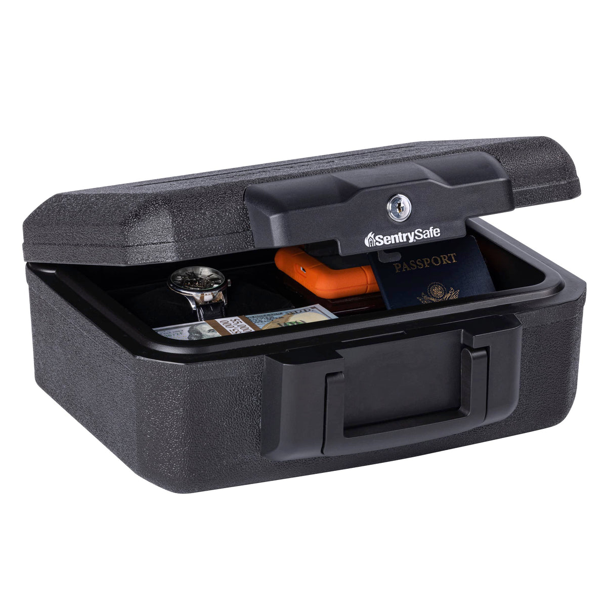 Black Fireproof Money Safe with Key Lock R209991