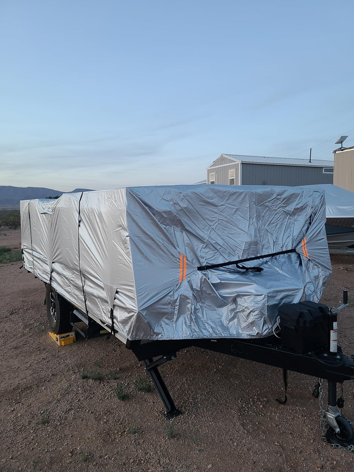 14'-16' Waterproof Oxford Fabric Camper Cover Y4186