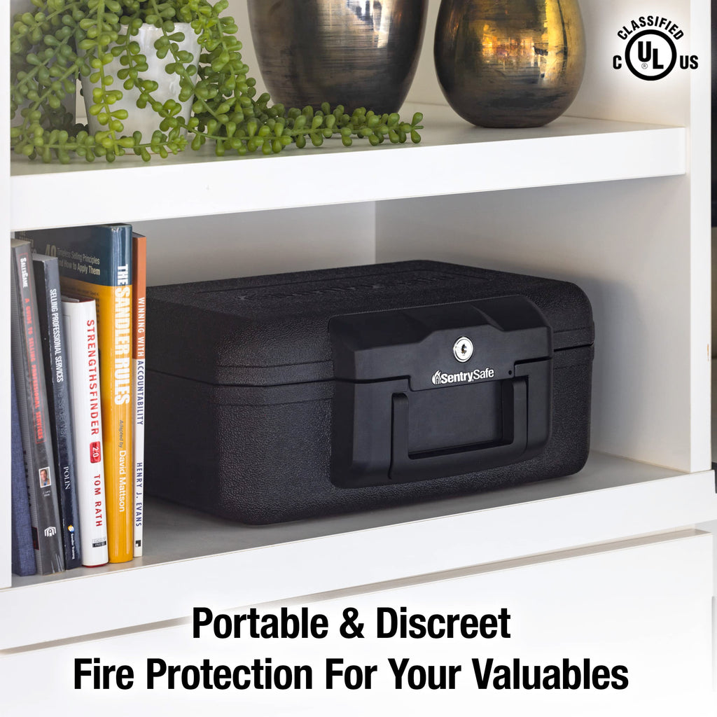 Black Fireproof Money Safe with Key Lock R209991