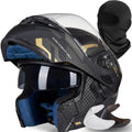 Modular Motorcycle Helmet DOT Approved Flip Up Dual Visor T643