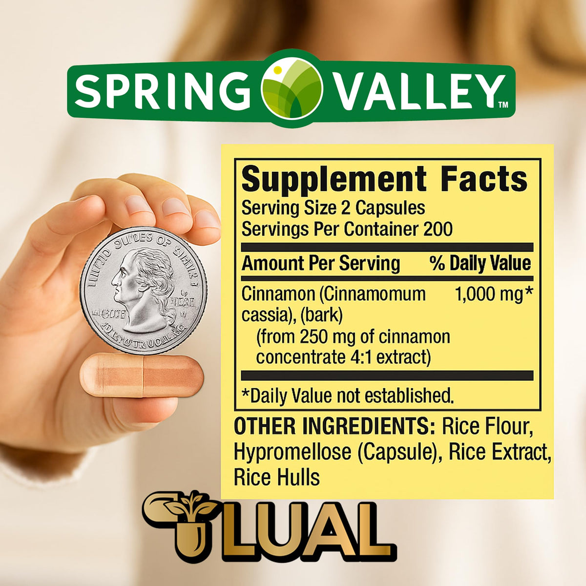 Cinnamon Supplement 1000mg 400 Vegetarian Capsules M336