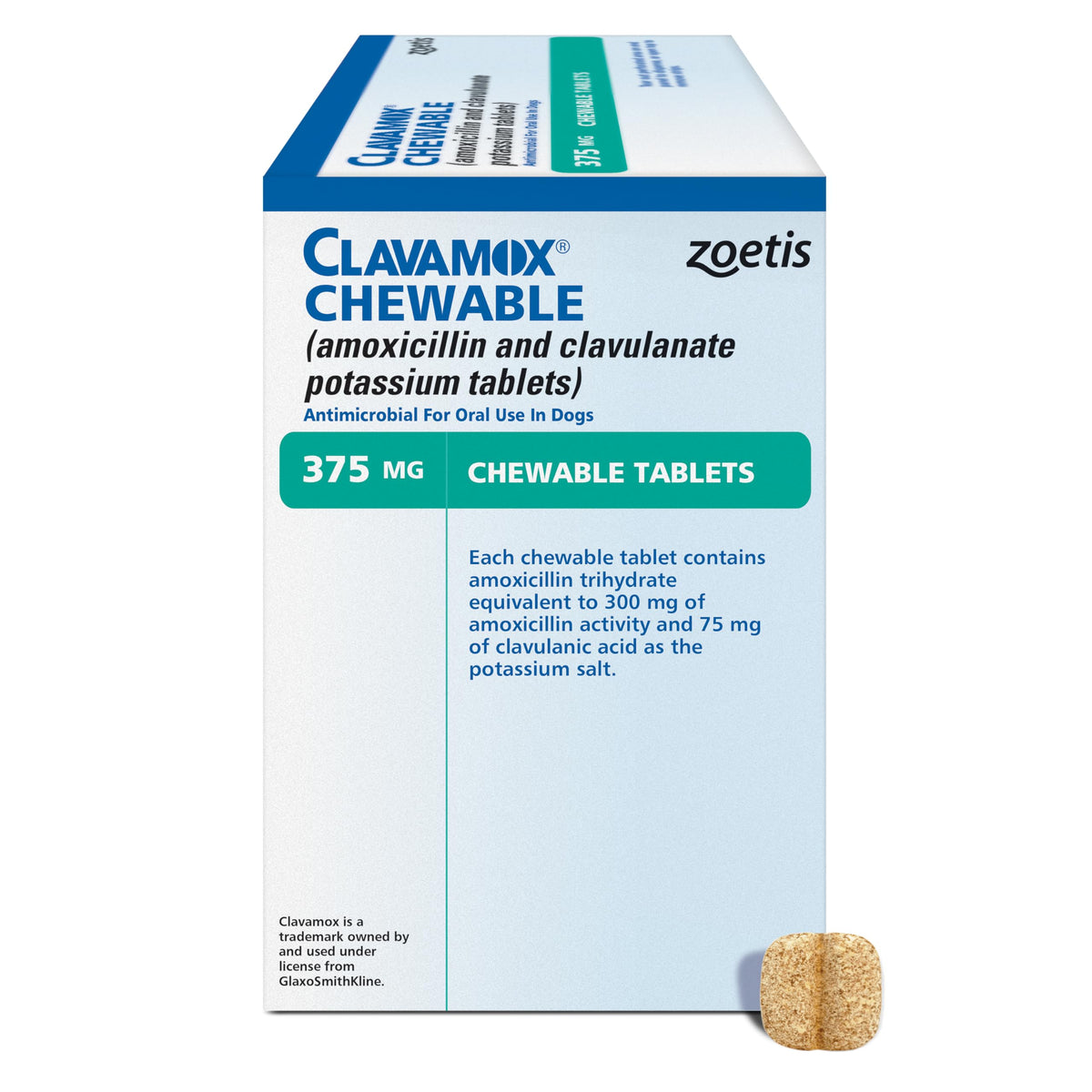 375 mg 28 Tablets Chewable for Dogs & Cats U62307