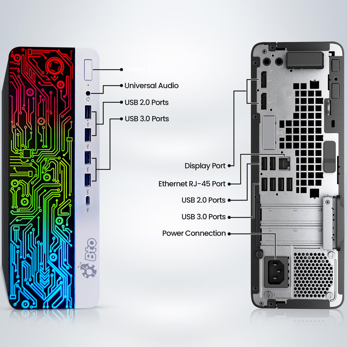 Intel Core i5 16GB DDR4 1TB SSD GT 1030 Gaming Desktop PC with 24 Inch Monitor S809