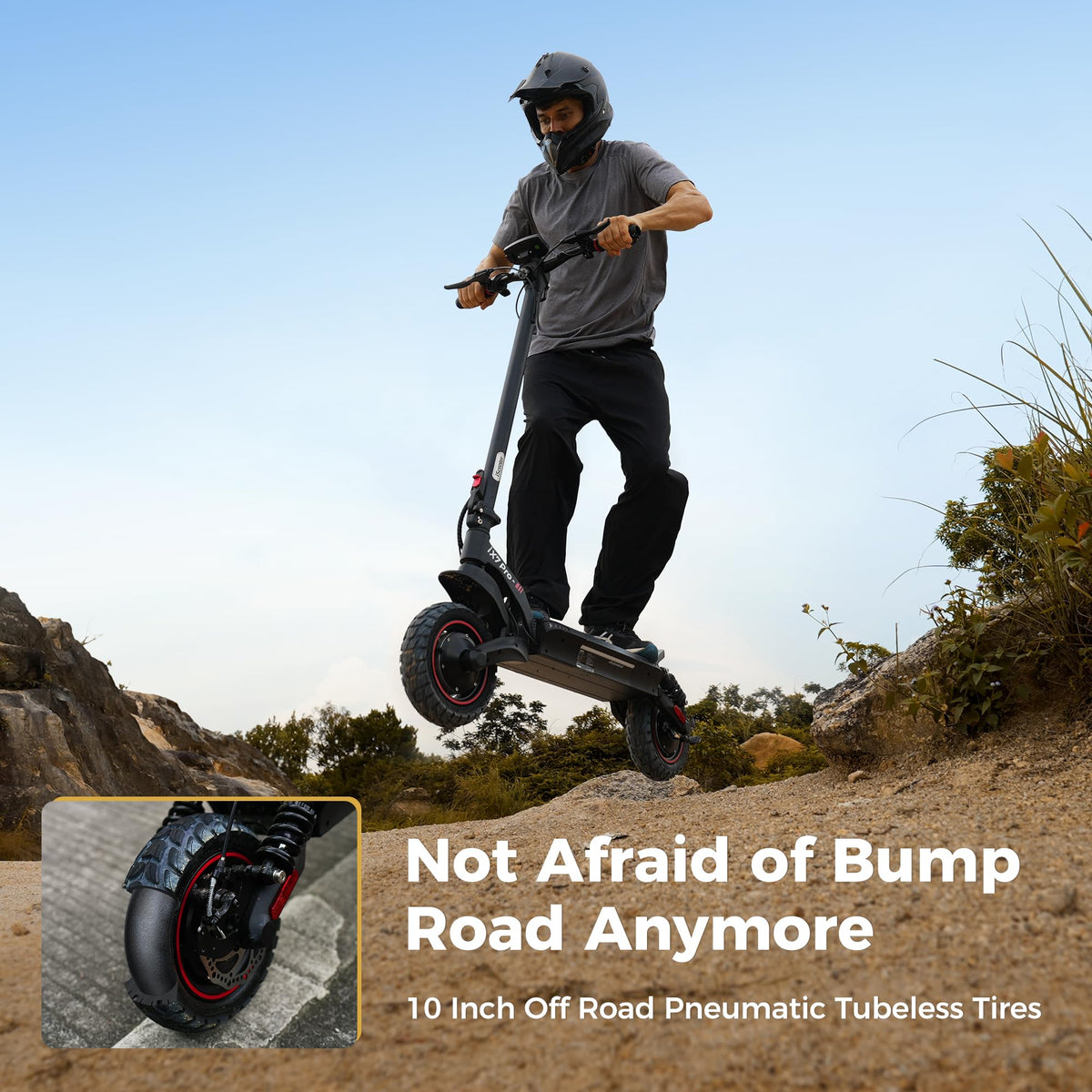 Electric Scooter with Off-Road Tires G6535