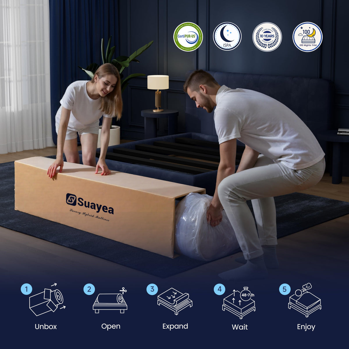 8 inch Hybrid Memory Foam Full Mattress R462102