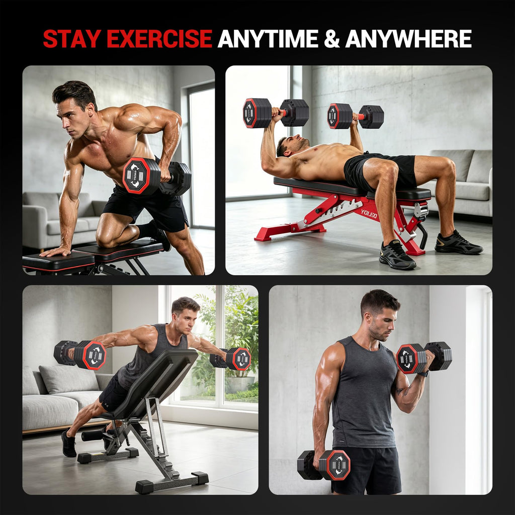 Adjustable Dumbbell Set 10/15/20/25 lb A706488