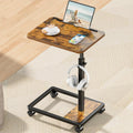 Adjustable TV Tray Table with Wheels K9395