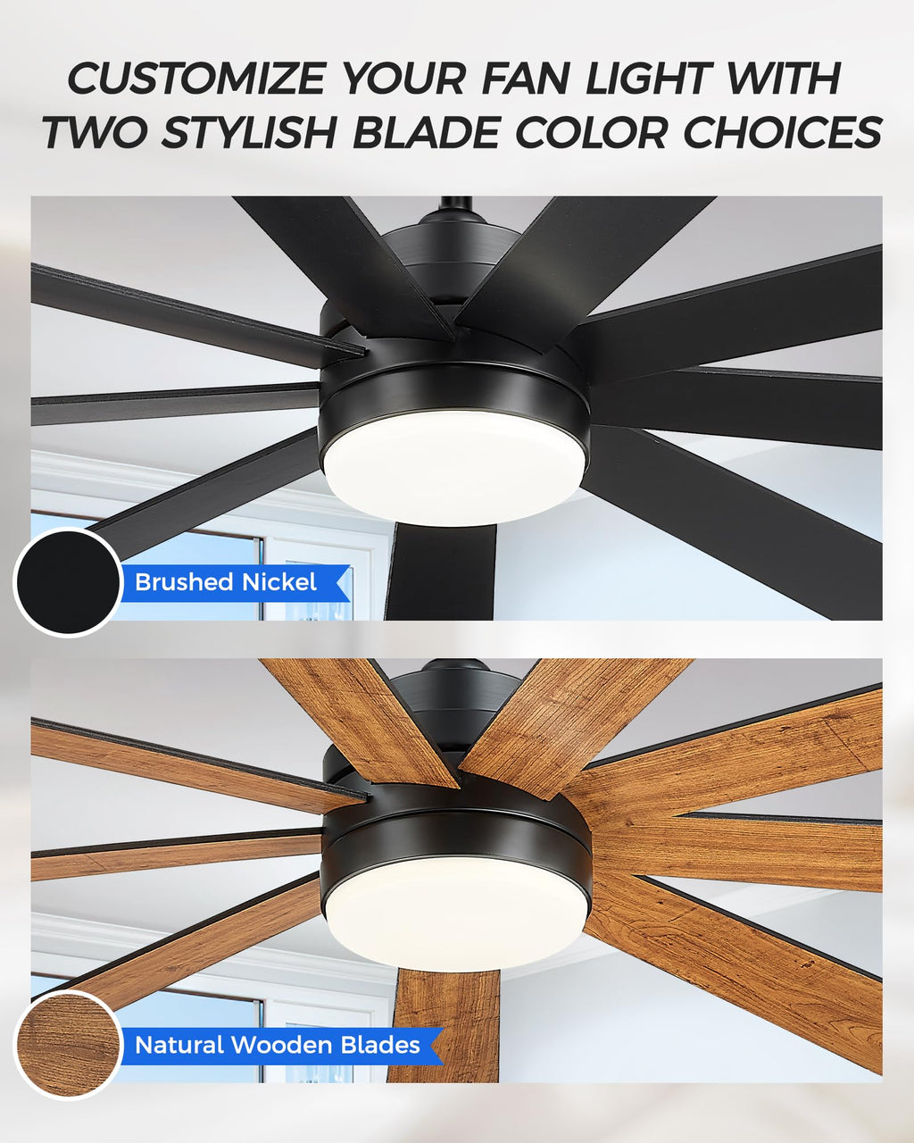 72 Inch Ceiling Fan with Light Q94447