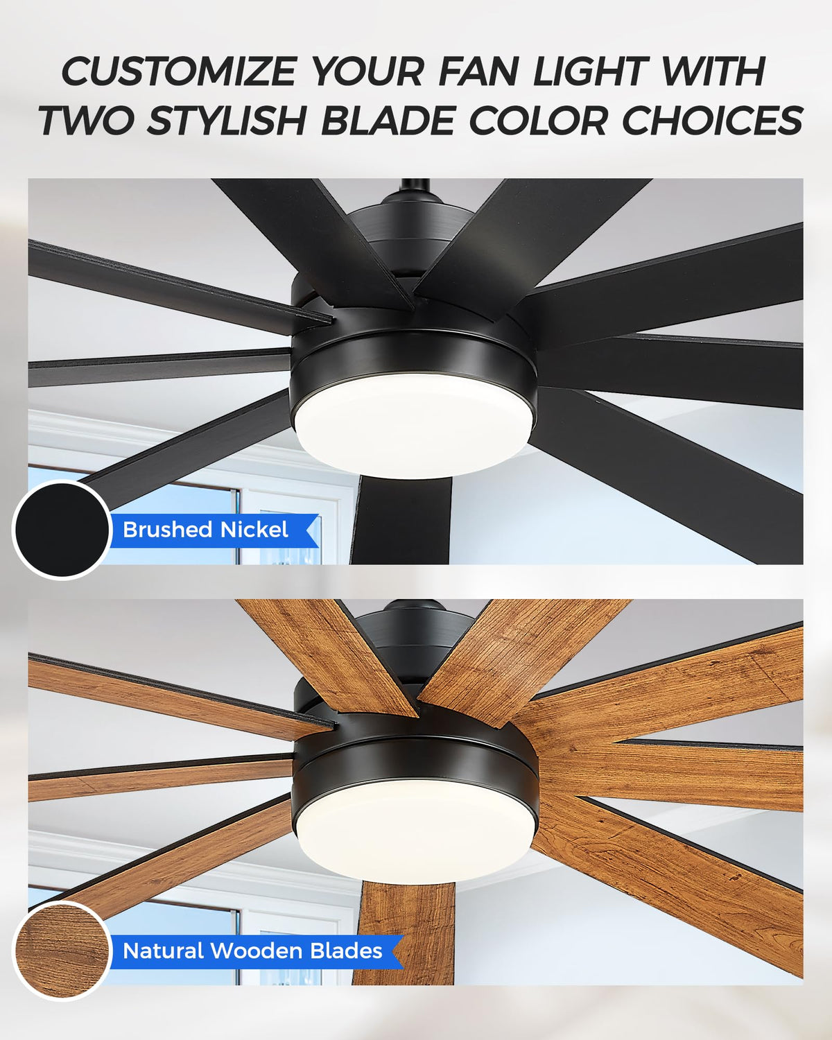72 Inch Ceiling Fan with Light Q94447