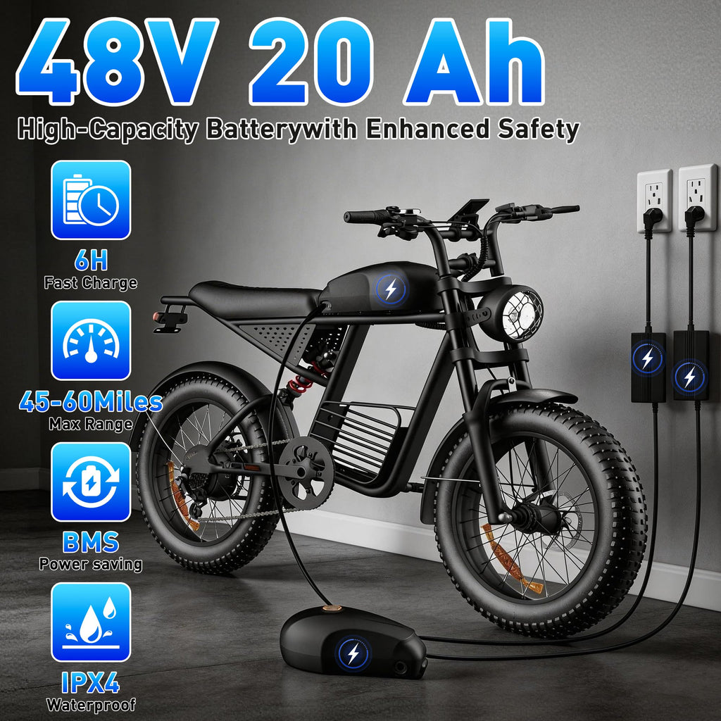 Electric Bike 1500/2000/3000 Peak 30-37MPH I29424