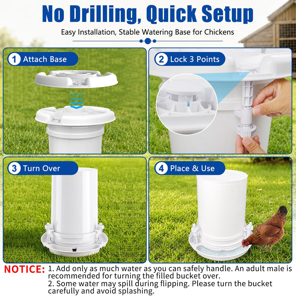 Chicken Waterer for 5 Gallon Bucket C987