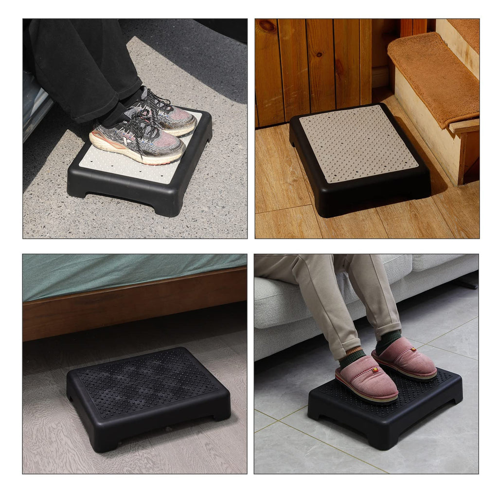 One Step Stool 3.5 Inch Non-Slip 440 Lbs Capacity W19652
