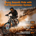 26" Electric Bike with 750W Peak Motor and 7-Speed U9088