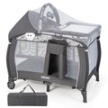 4 in 1 Pack and Play with Bassinet, Changing Table, Storage Basket B80249
