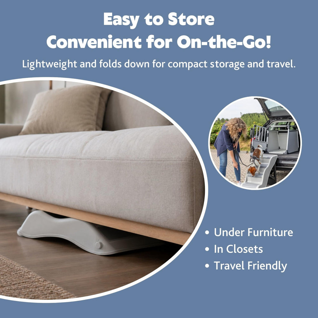 Lightweight 4-Step Pet Stairs Q504