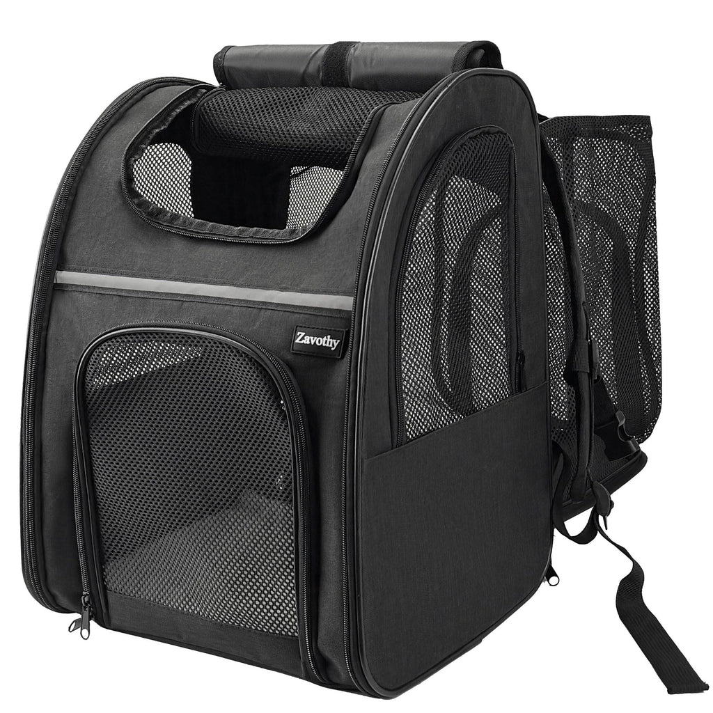 Expandable Airline Approved Cat Backpack Carrier with Breathable Mesh C255
