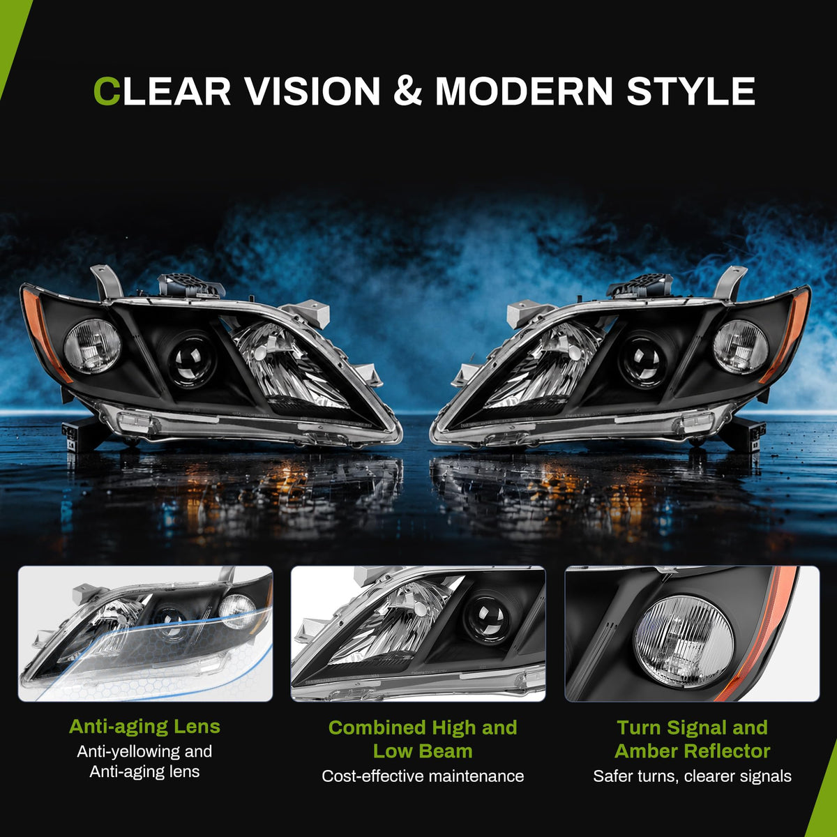 Headlights for Toyota Camry 2007-2009 R768292
