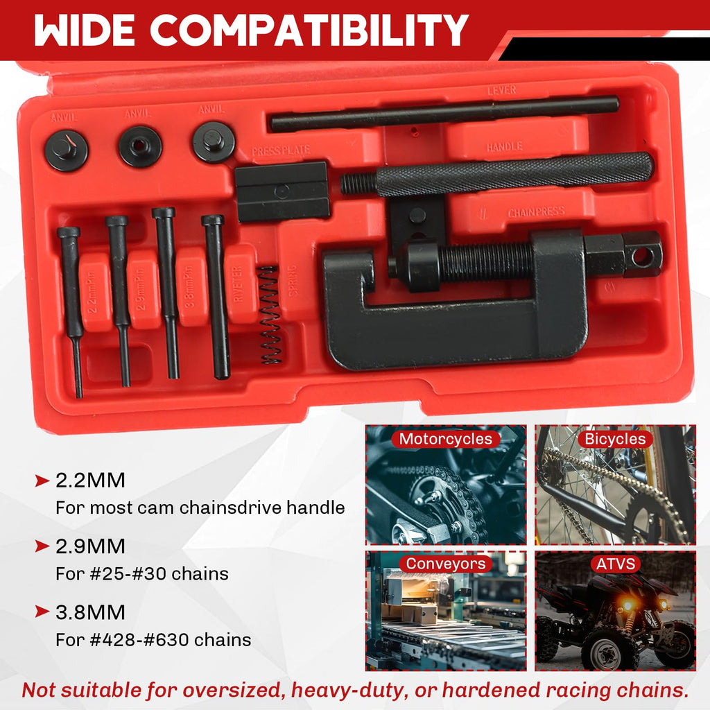 Motorcycle Chain Breaker Kit 13PCS W9391