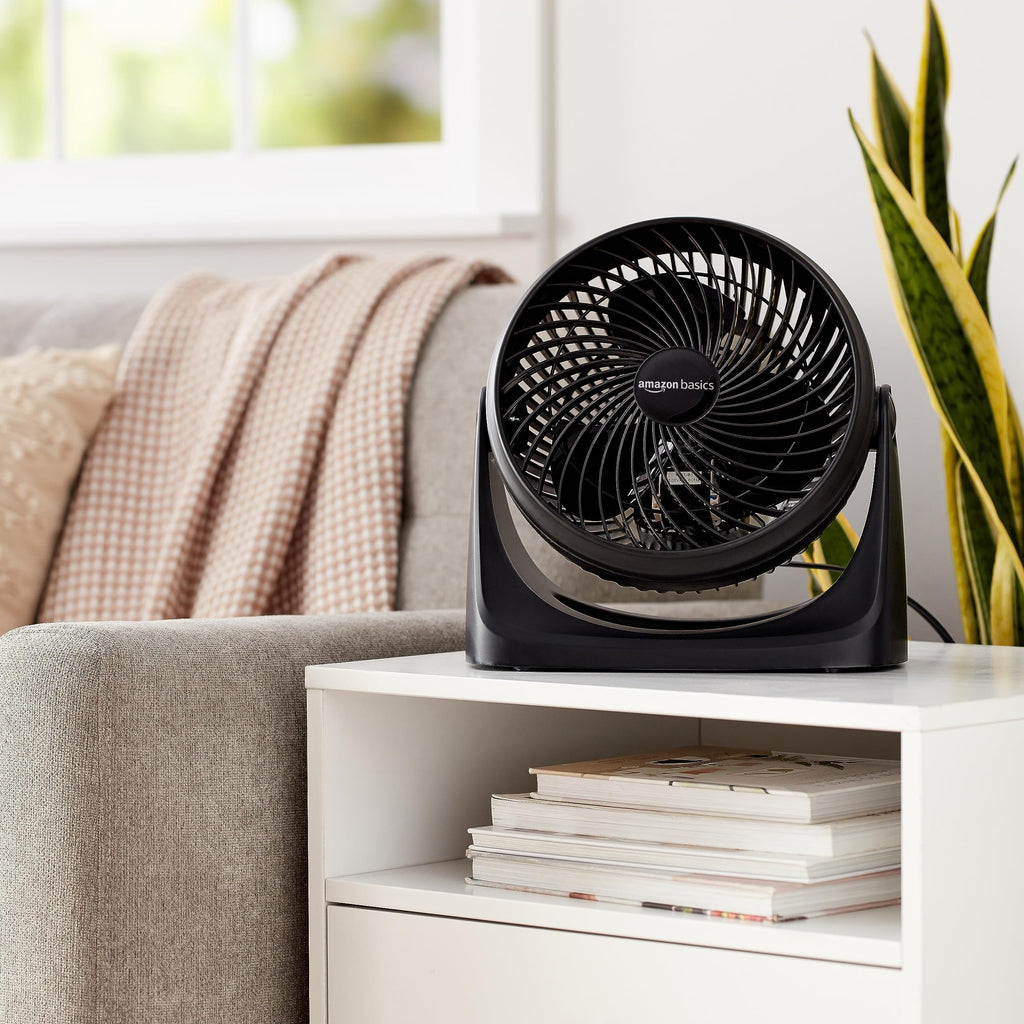Black 3 Speed Air Circulator Desk Fan M62010
