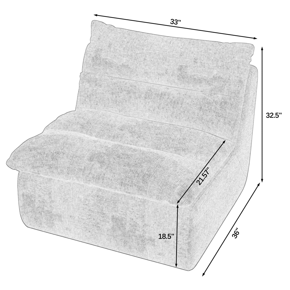 Ultra Soft Memory Foam Bean Bag Chair Q186