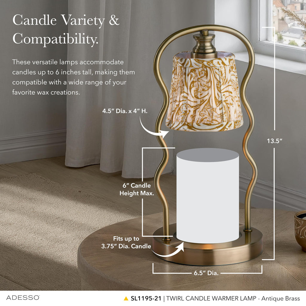 Flameless Candle Warmer Lamp with Adjustable Timer & Dimmable Light F65533