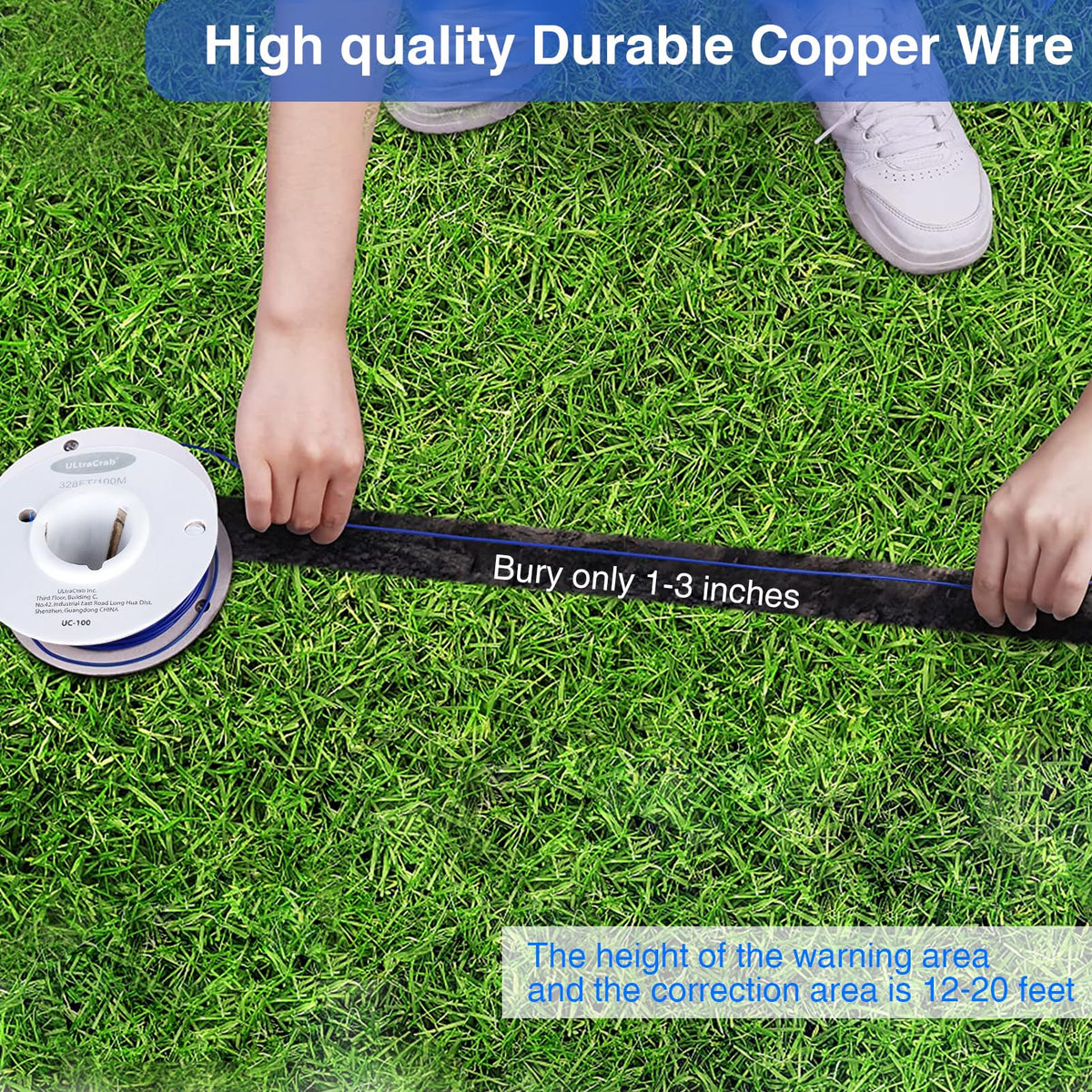 In-Ground Electric Dog Fence System with Waterproof Training Collar C88367